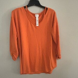 Chico's Vibrant Orange size shirt
